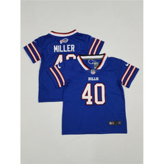 Toddlers Buffalo Bills #40 Von Miller Blue Vapor Untouchable Limited Stitched Jersey 