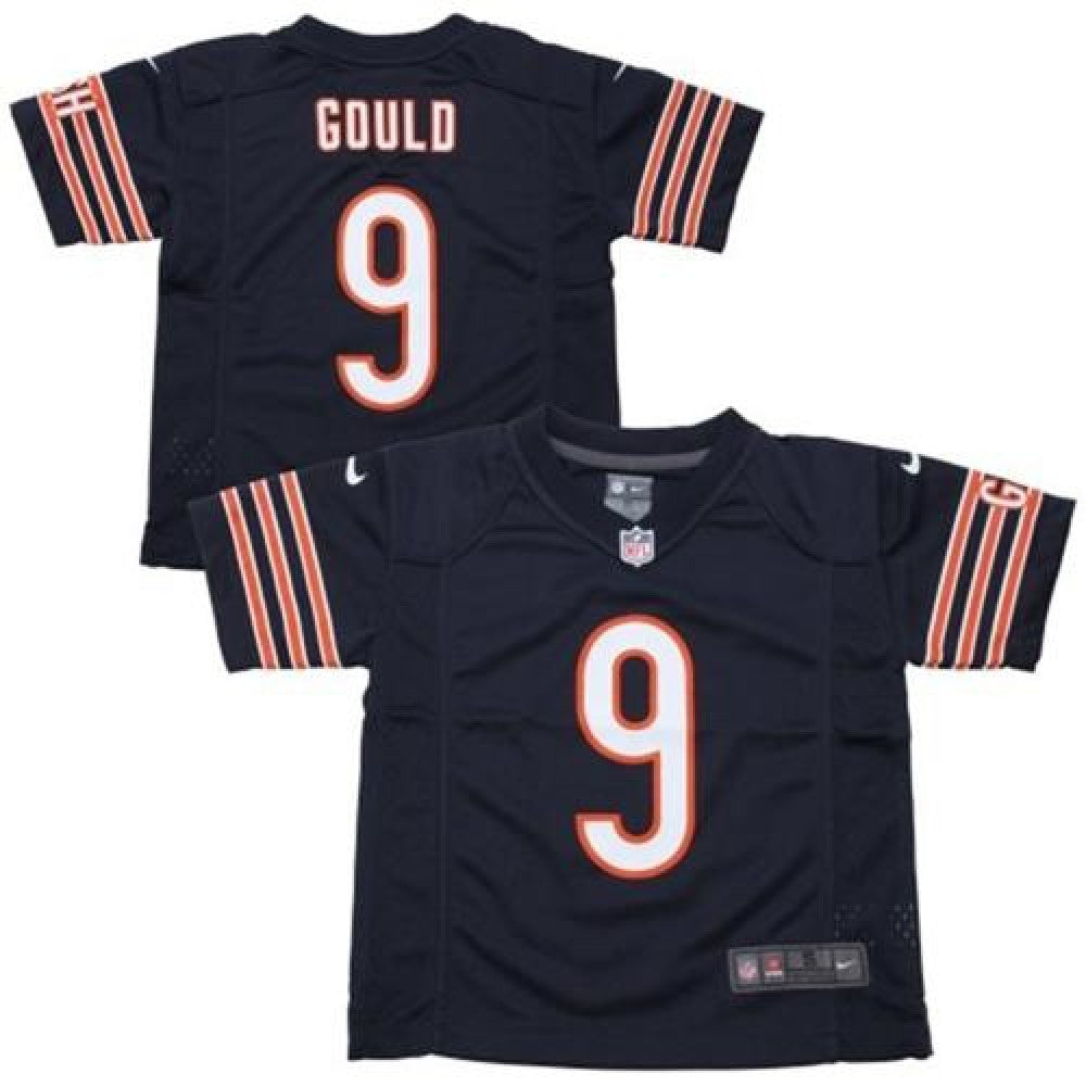 Toddler Bears #9 Robbie Gould Navy Blue Team Color Stitched NFL Elite Jersey 