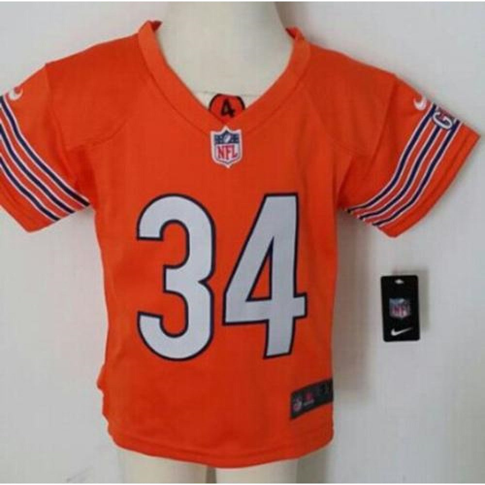 Toddler Bears #34 Walter Payton Orange Alternate Stitched NFL Elite Jersey 