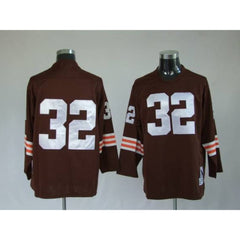 Toddler Cleveland Browns #32 Jim Brown Brown Throwback Stitched NFL Jersey 