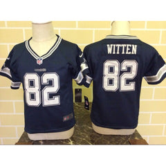 Toddler Dallas Cowboys #82 Jason Witten Blue Stitched NFL Jersey 