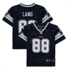 Toddlers Dallas Cowboys #88 CeeDee Lamb Navy Stitched Jersey 