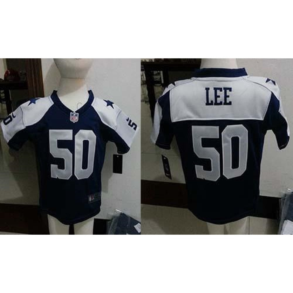 Toddler Cowboys #50 Sean Lee Navy Blue Thanksgiving Stitched NFL Elite Jersey 