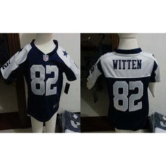 Toddler Cowboys #82 Jason Witten Navy Blue Thanksgiving Stitched NFL Elite Jersey 
