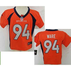 Toddler Broncos #94 DeMarcus Ware Orange Team Color Stitched NFL Elite Jersey 