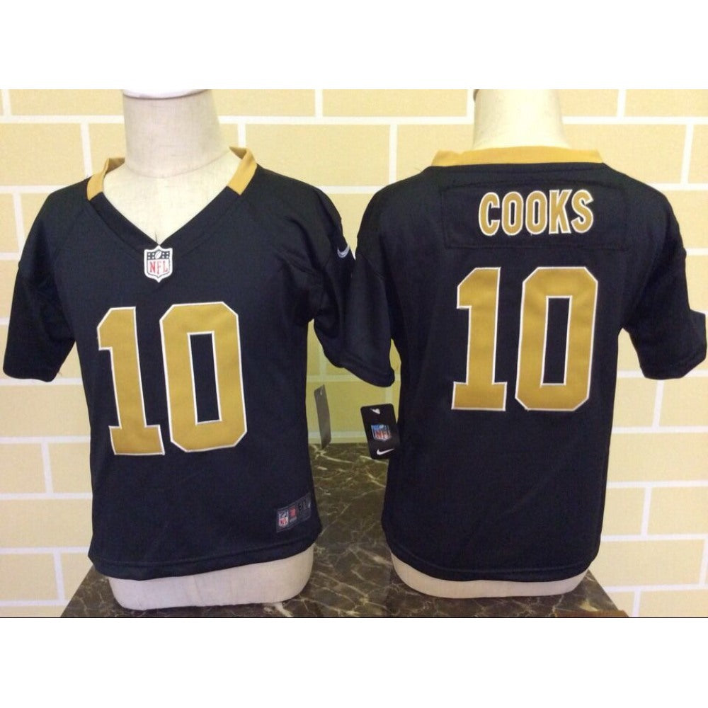 Toddler New Orleans Saints #10 Brandin Cooks Black Stitched NFL Jersey 