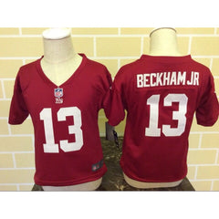 Toddler New York Giants #13 Odell Beckham Jr Red Stitched NFL Jersey 