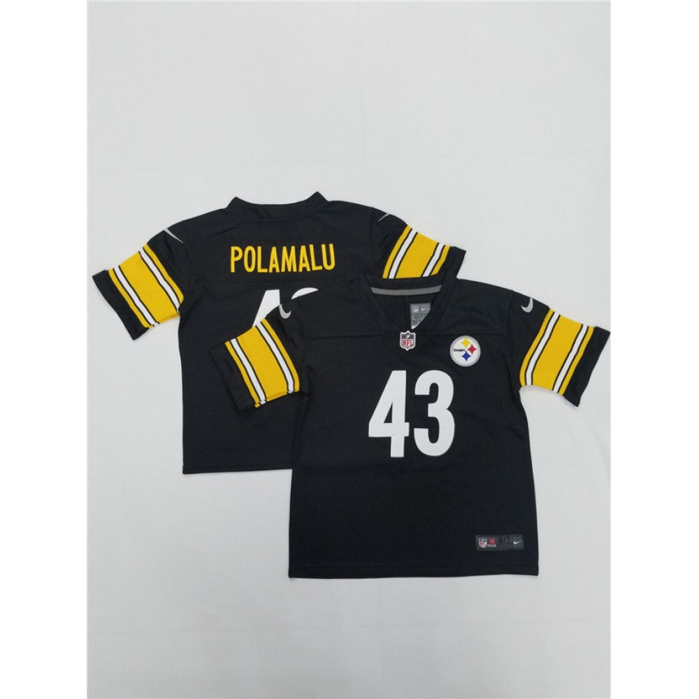 Toddlers Pittsburgh Steelers #43 Troy Polamalu Black Vapor Untouchable Limited Stitched NFL Jersey 