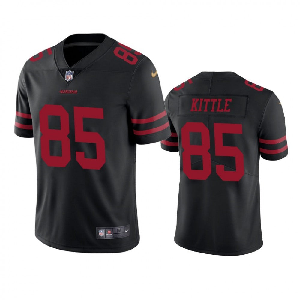 Toddlers San Francisco 49ers #85 George Kittle Black Vapor Untouchable Limited Stitched Football Jersey 