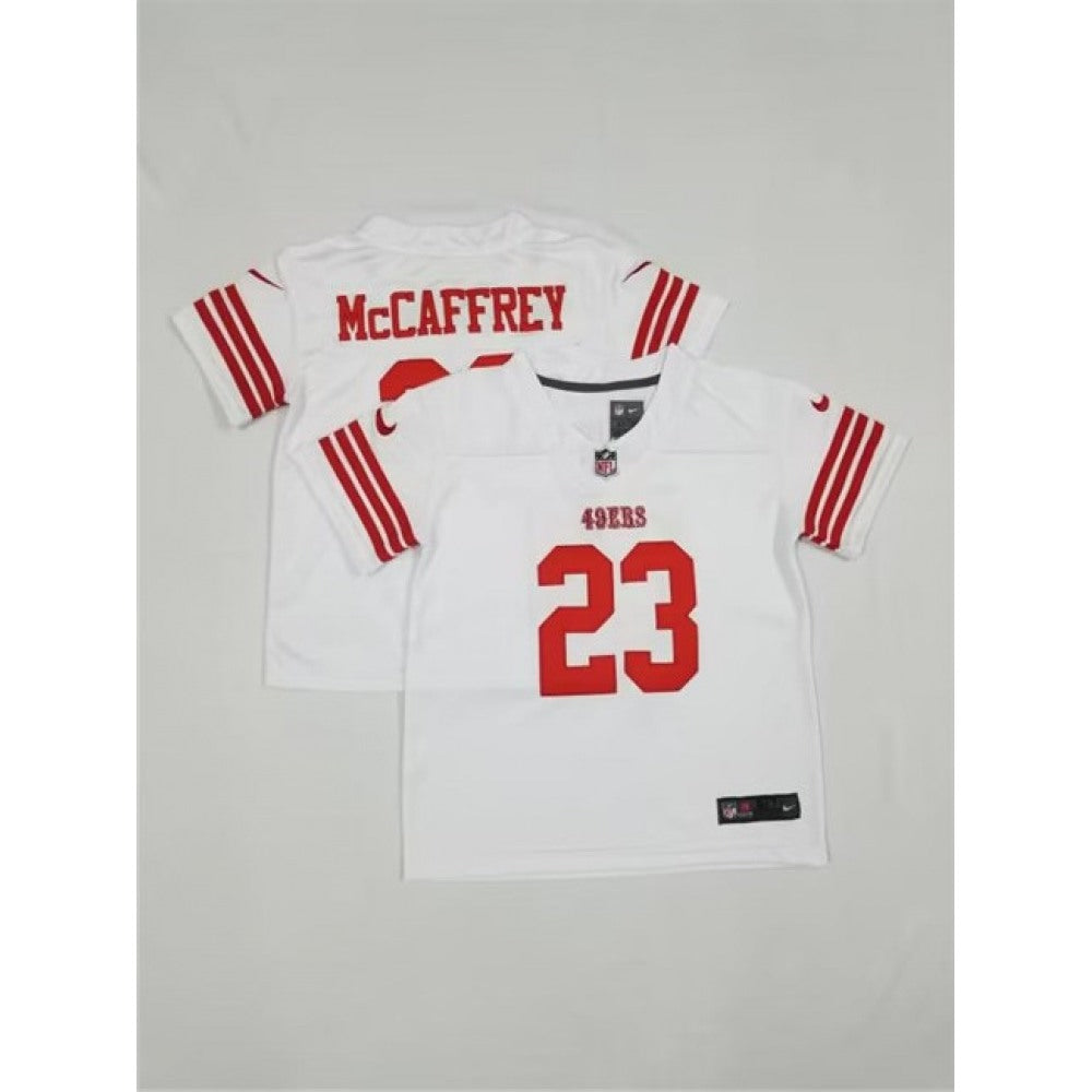 Toddlers San Francisco 49ers #23 Christian McCaffrey White Vapor Untouchable Stitched Football Jersey 