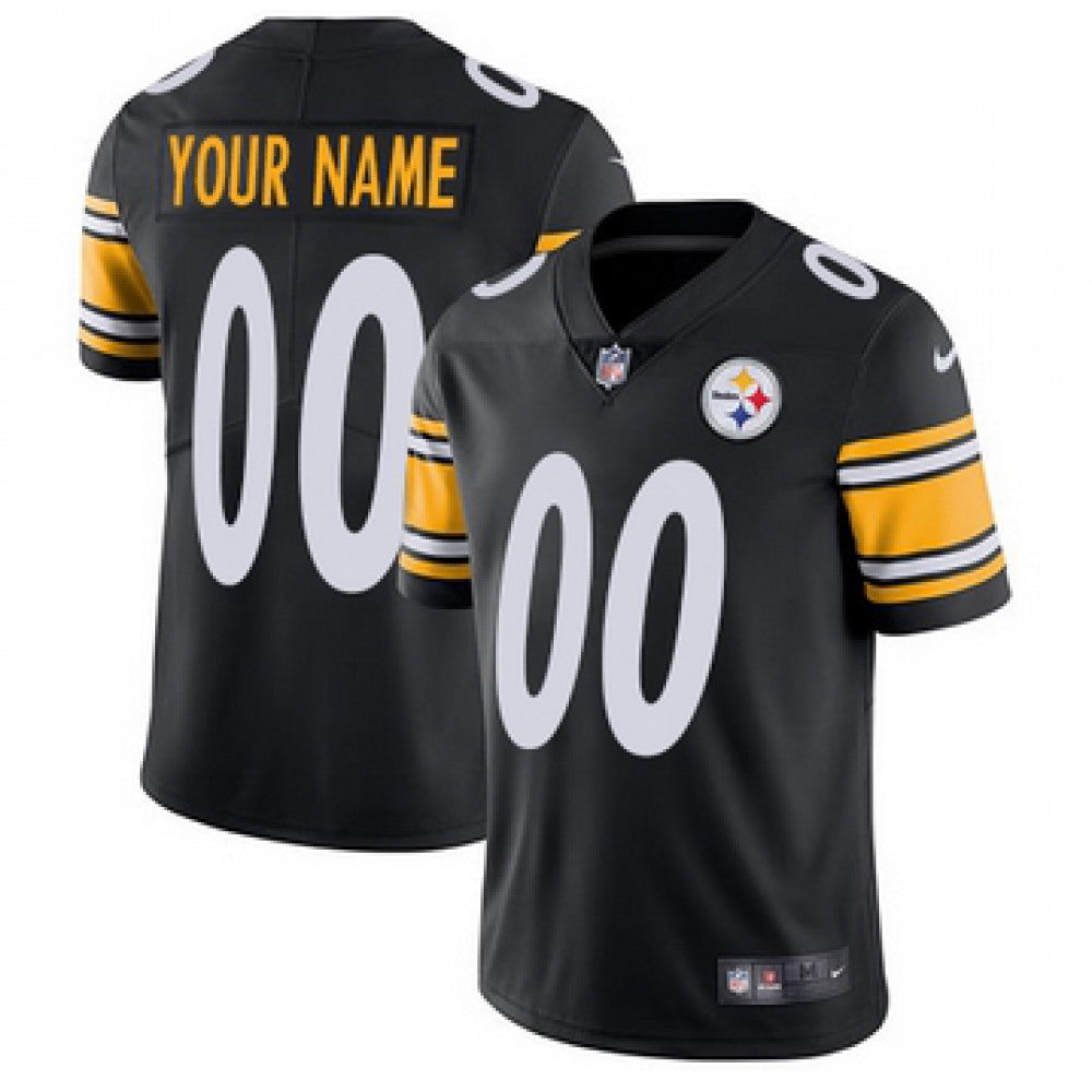 Toddlers Pittsburgh Steelers Customized Black Vapor Untouchable Limited Stitched Football Jersey 