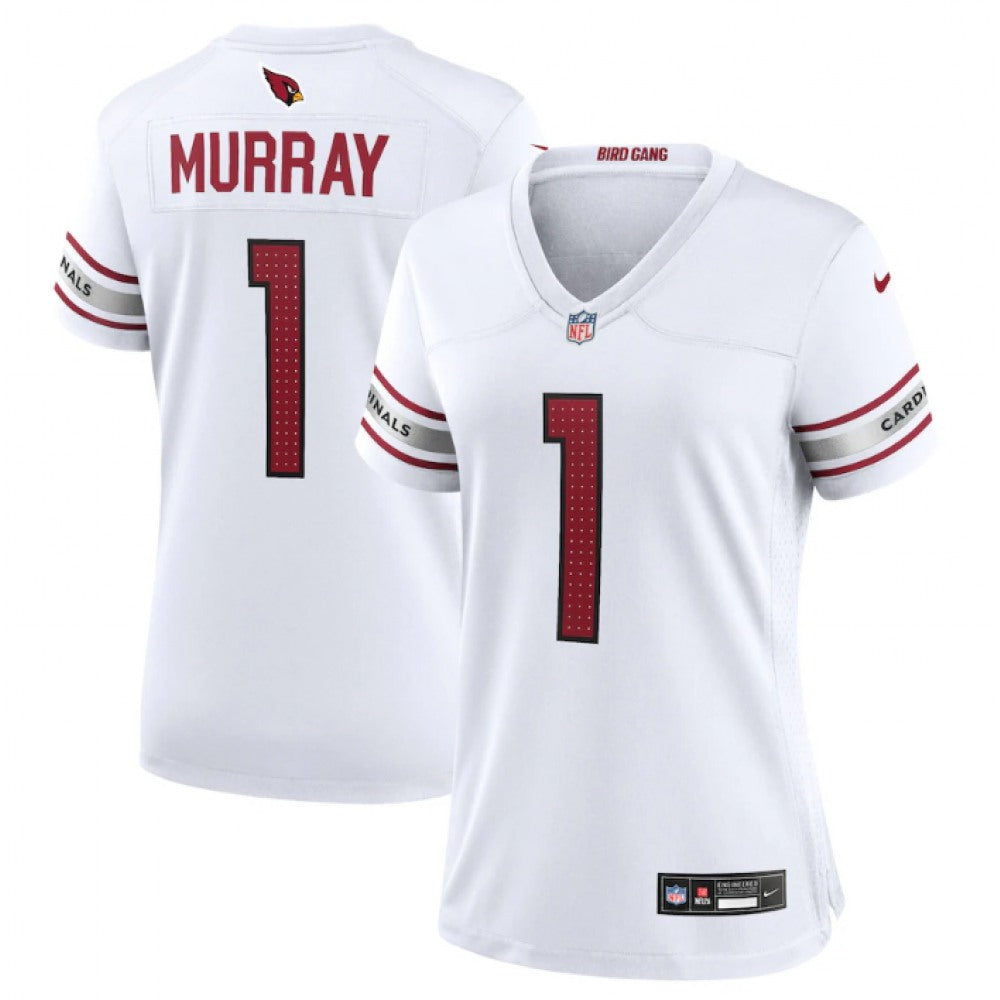 Women's Arizona Cardinals #1 Kyler Murray New White Stitched Jersey(Run Small) 