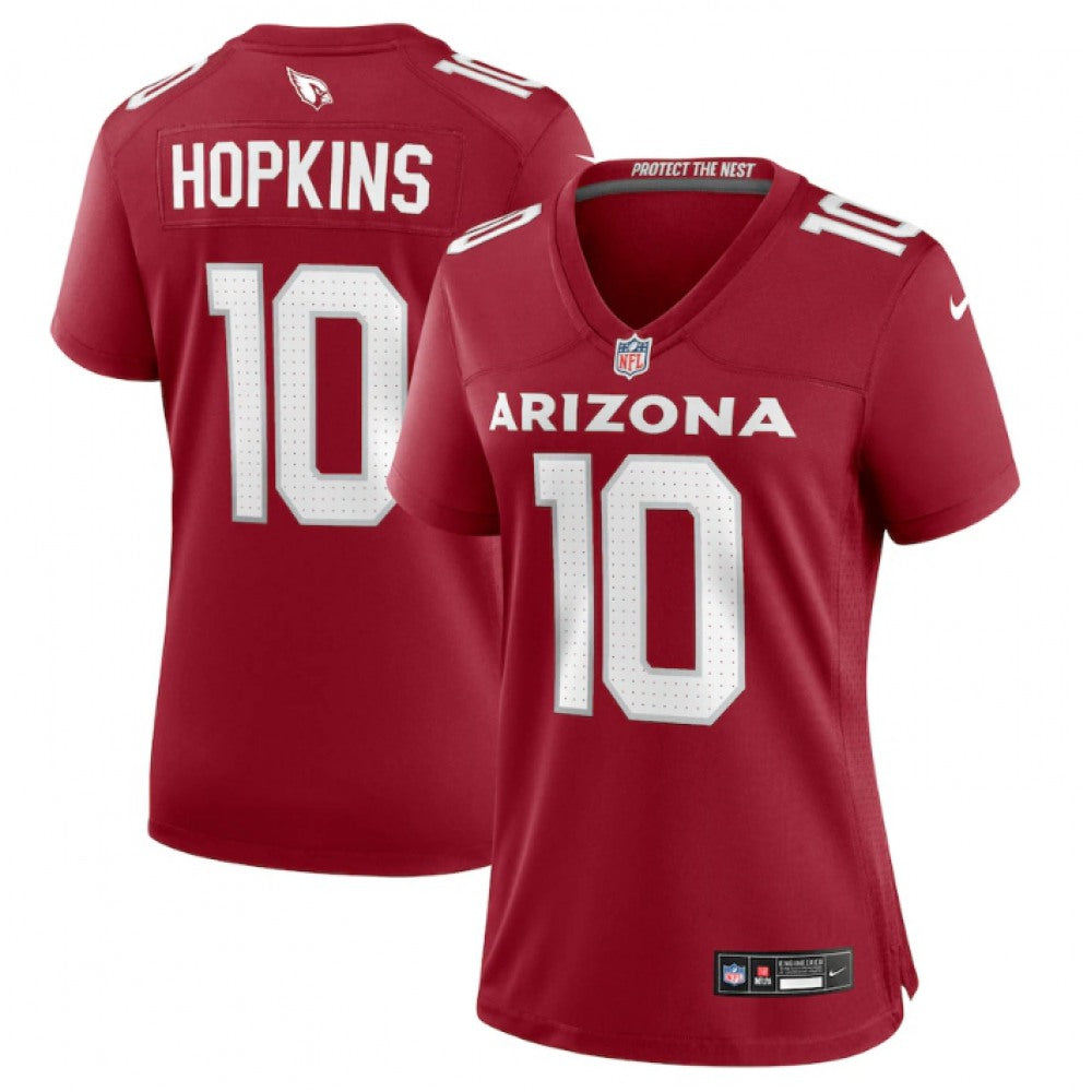 Women's Arizona Cardinals #10 DeAndre Hopkins New Red Stitched Jersey(Run Small) 