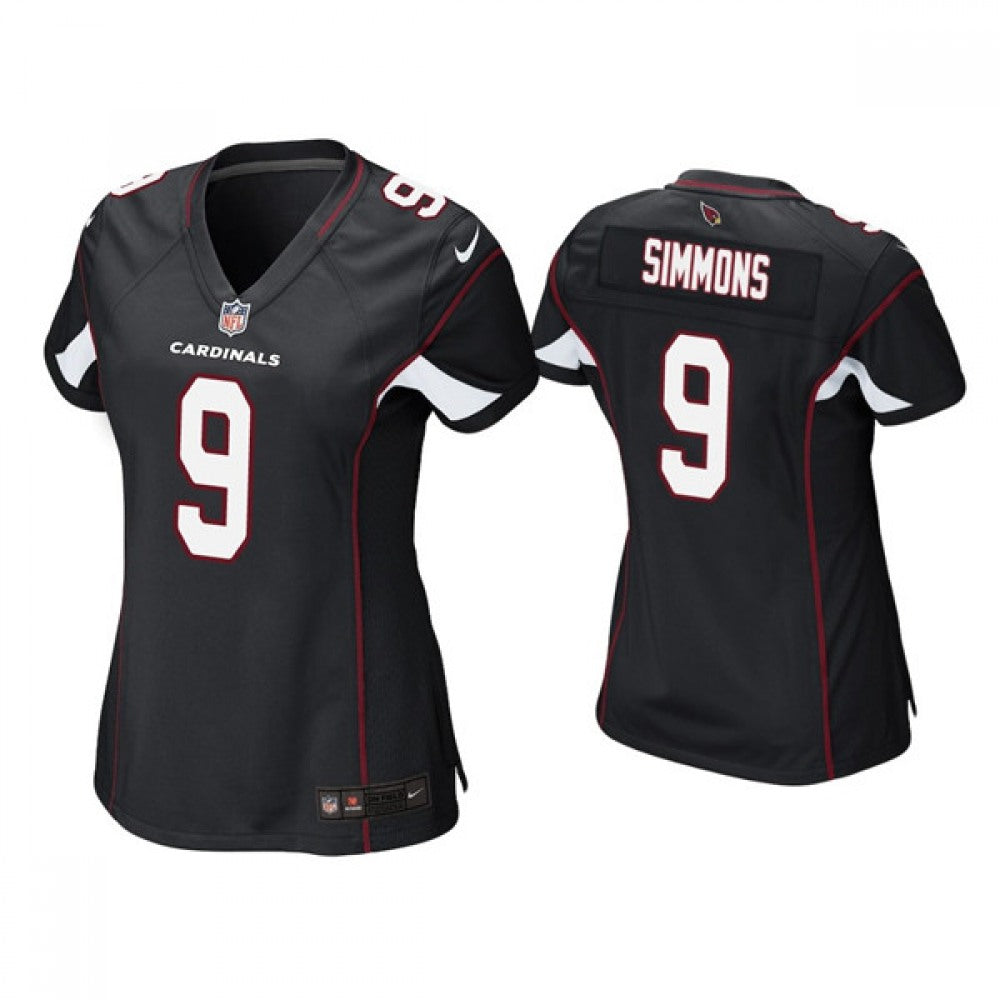 Women's Arizona Cardinals #9 Isaiah Simmons Black Stitched Jersey(Run Small) 