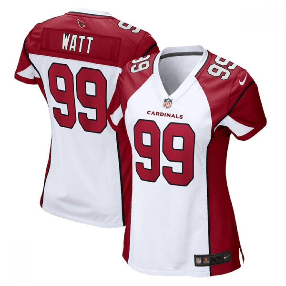 Women's Arizona Cardinals #99 J.J. Watt White Stitched Jersey(Run Small) 