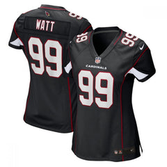Women's Arizona Cardinals #99 J.J. Watt Black Stitched Jersey(Run Small) 