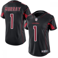 Women's Arizona Cardinals #1 Kyler Murray Black Limited Rush Stitched NFL Jersey(Run Small) 