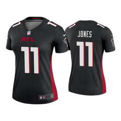 Women's Atlanta Falcons #11 Julio Jones New Black Stitched Jersey(Run Small) 