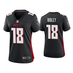 Women's Atlanta Falcons #18 Calvin Ridley New Black Stitched Jersey(Run Small) 