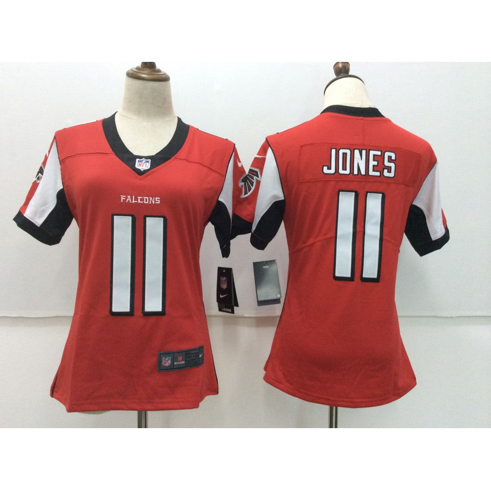 Women's Atlanta Falcons #11 Julio Jones Red Vapor Untouchable Player Limited Stitched NFL Jersey 