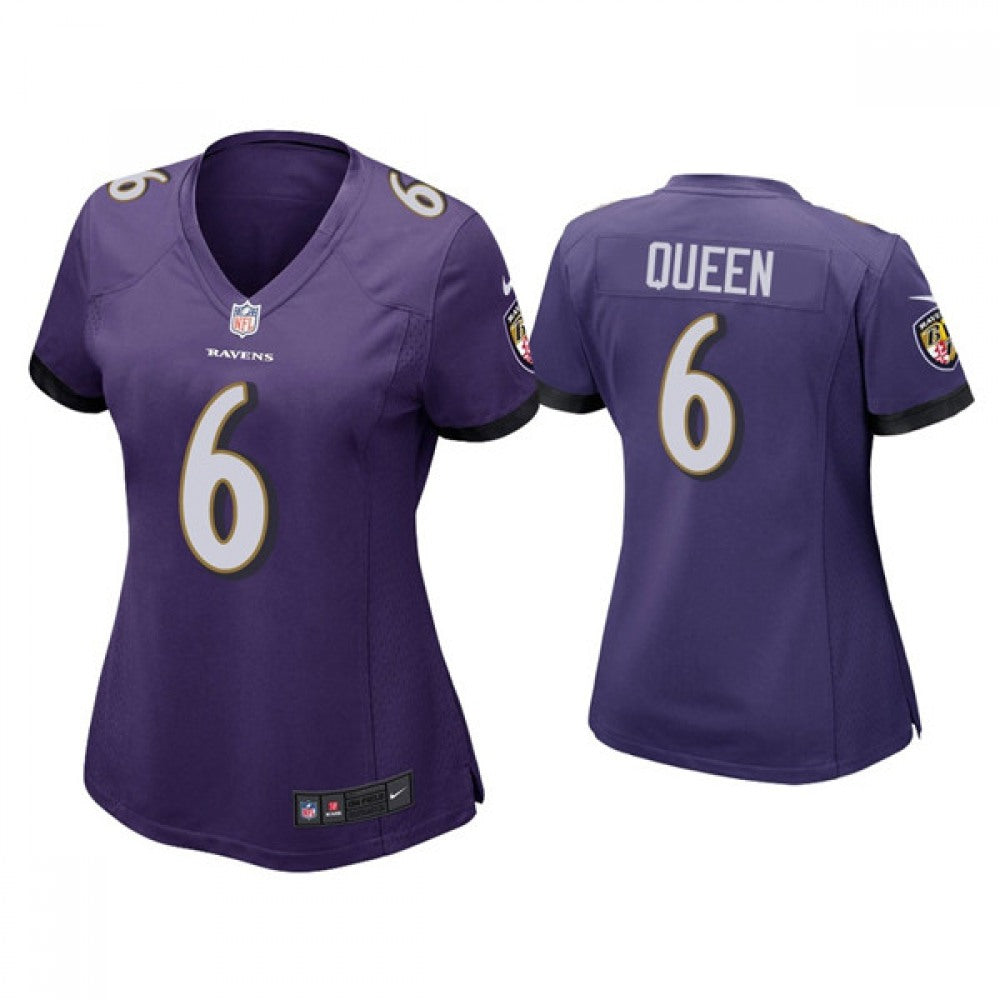 Women's Baltimore Ravens #6 Patrick Queen Purple Vapor Untouchable Limited Football Jersey(Run Small) 