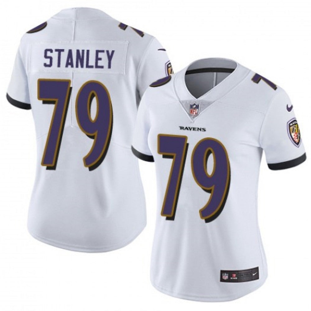 Women's Baltimore Ravens #79 Ronnie Stanley White Vapor Untouchable Limited Stitched NFL Jersey( Run Small) 