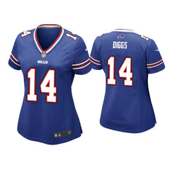Women's Buffalo Bills #14 Stefon Diggs Blue Stitched Jersey 