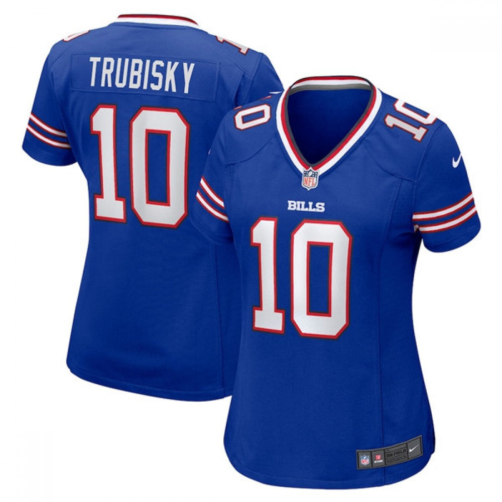 Women's Buffalo Bills #10 Mitchell Trubisky Blue Vapor Untouchable Limited Stitched Football Jersey 