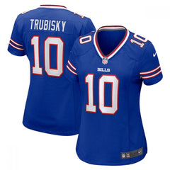 Women's Buffalo Bills #10 Mitchell Trubisky Blue Vapor Untouchable Limited Stitched Football Jersey 