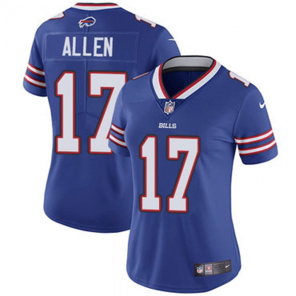 Women's Buffalo Bills #17 Josh Allen Royal Limited Stitched Jersey(Run Small) 