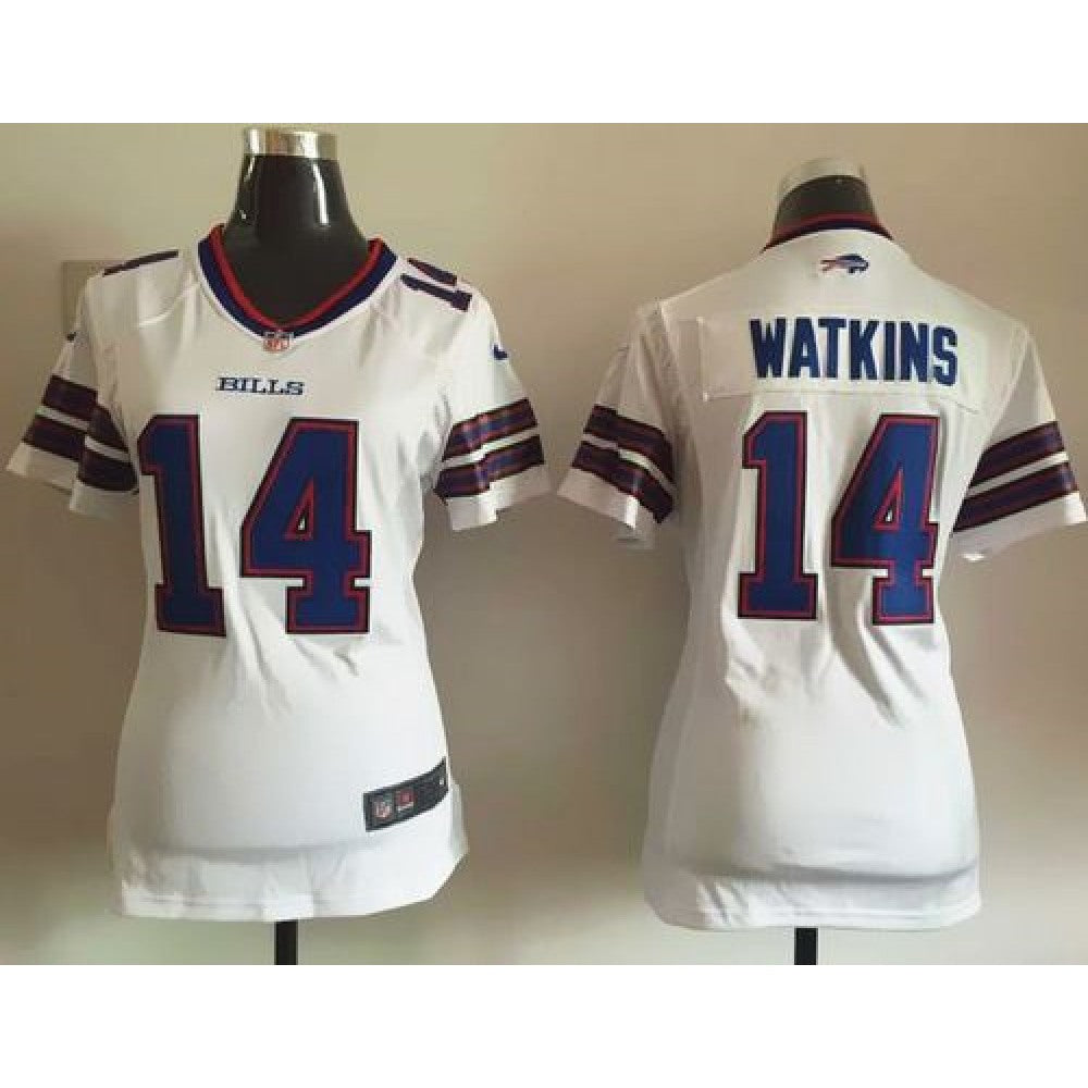 Bills #14 Sammy Watkins White Women's Stitched NFL Elite Jersey 