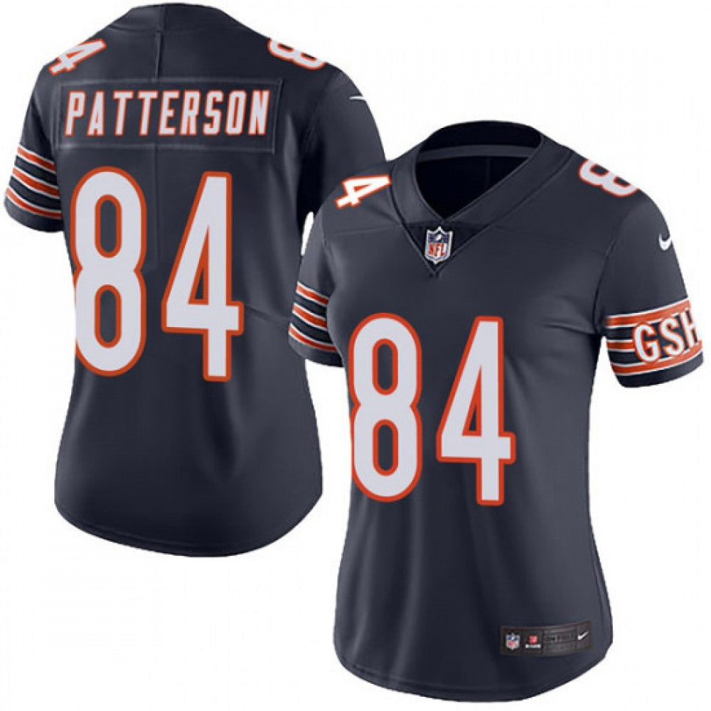 Women's Chicago Bears #84 Cordarrelle Patterson Navy Vapor Untouchable Limited Stitched NFL Jersey(Run Small) 