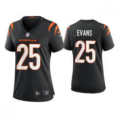 Women's Cincinnati Bengals #25 Chris Evans 2021 New Black Vapor Limited Stitched Jersey(Run Small) 