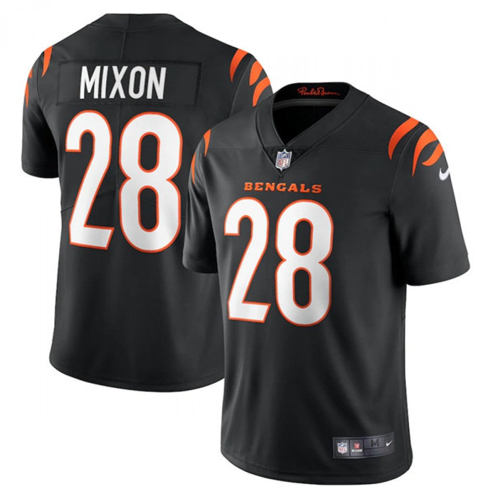 Women's Cincinnati Bengals #28 Joe Mixon 2021 Black Vapor Limited Stitched Jersey(Run Small) 
