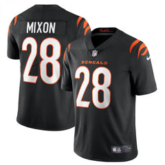 Women's Cincinnati Bengals #28 Joe Mixon 2021 Black Vapor Limited Stitched Jersey(Run Small) 