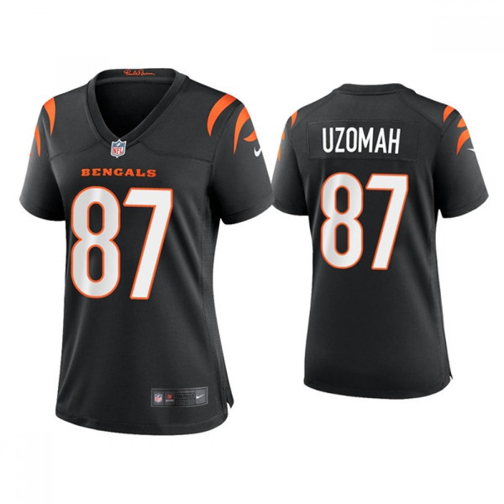Women's Cincinnati Bengals #87 C.J. Uzomah 2021 New Black Vapor Limited Stitched Jersey(Run Small) 