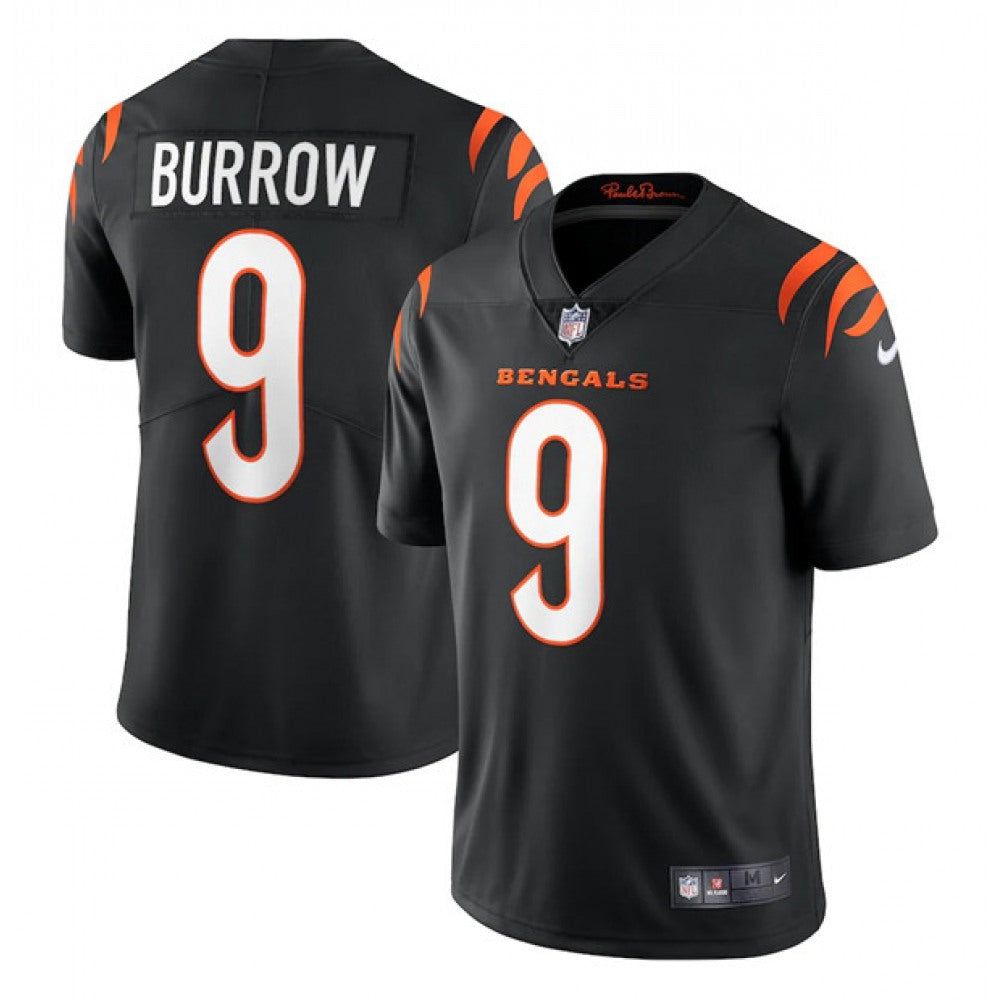 Women's Cincinnati Bengals #9 Joe Burrow 2021 Black Vapor Limited Stitched Jersey(Run Small) 