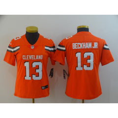 Women's Cleveland Browns #13 Odell Beckham Jr. Orange Vapor Untouchable Limited Stitched NFL Jersey(Run Small) 