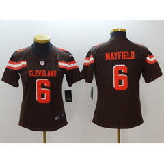 Women's Cleveland Browns #6 Baker Mayfield Brown 2018 NFL Draft Vapor Untouchable Limited Stitched Jersey 