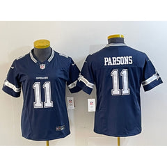 Women's Dallas Cowboys #11 Micah Parsons Navy 2023 F.U.S.E. Limited Stitched Jersey(Run Small) 