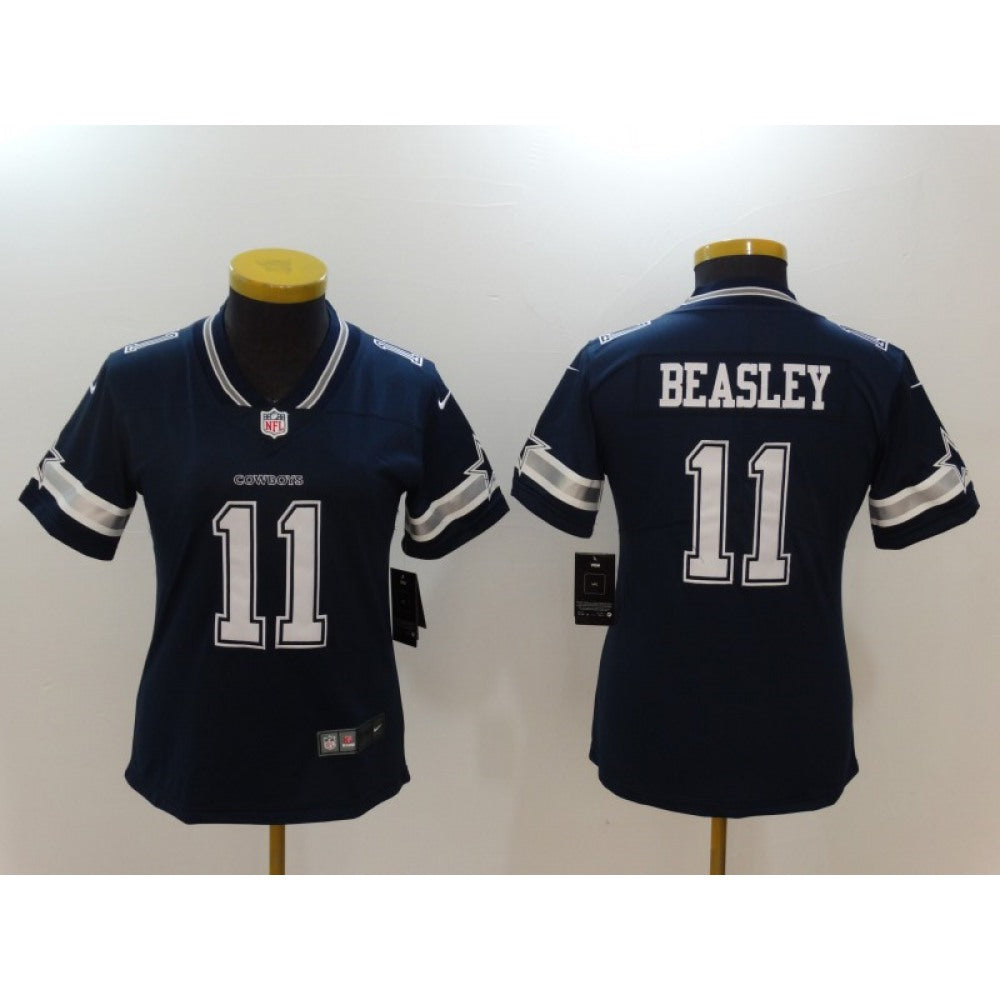 Women's Dallas Cowboys #11 Cole Beasley Navy Blue Vapor Untouchable Limited Stitched NFL Jersey 