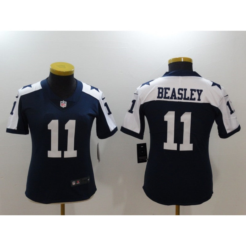 Women's Dallas Cowboys #11 Cole Beasley Navy Vapor Untouchable Limited Stitched NFL Jersey 