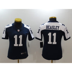 Women's Dallas Cowboys #11 Cole Beasley Navy Vapor Untouchable Limited Stitched NFL Jersey 