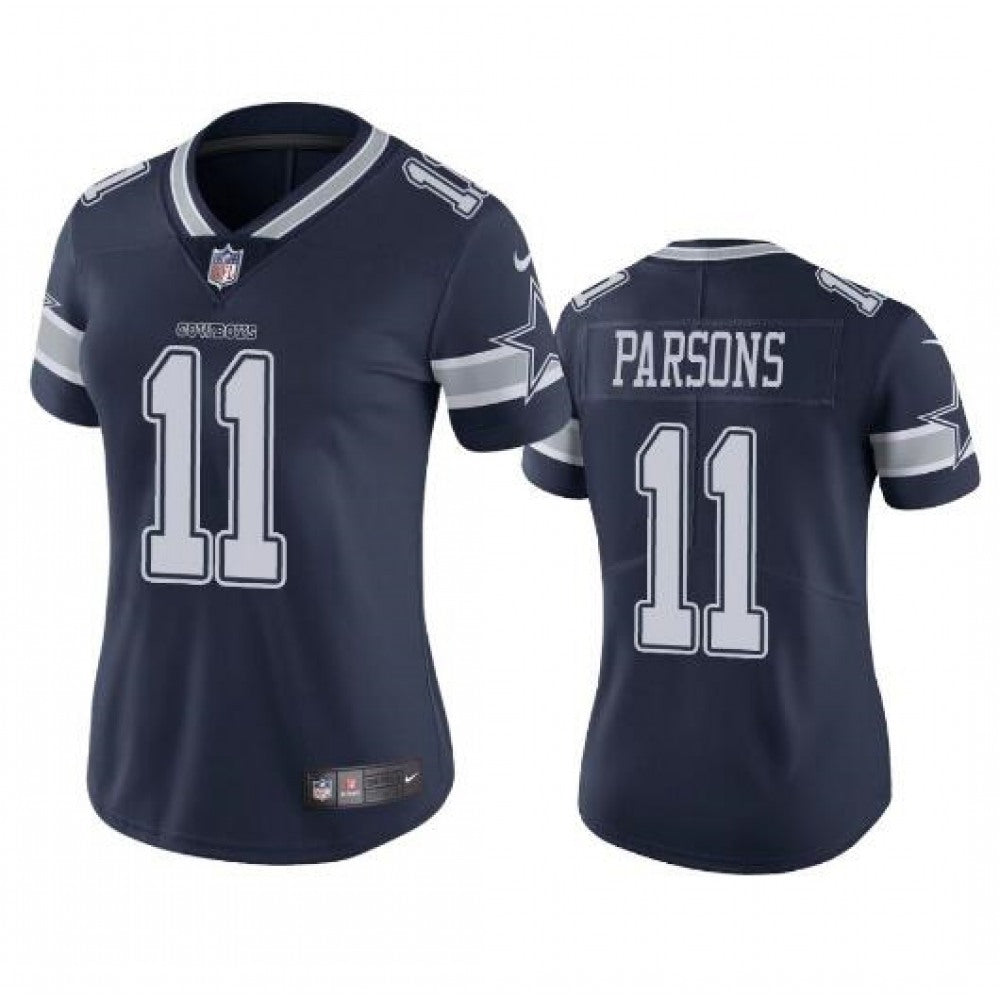 Women's Dallas Cowboys #11 Micah Parsons Navy Vapor Untouchable Limited Stitched Jersey(Run Small) 