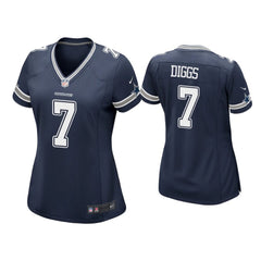Women's Dallas Cowboys #7 Trevon Diggs Navy Vapor Untouchable Limited Stitched Jersey(Run Small) 