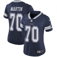 Women's Dallas Cowboys #70 Zack Martin Navy Vapor Untouchable Limited Stitched NFL Jersey(Run Small) 