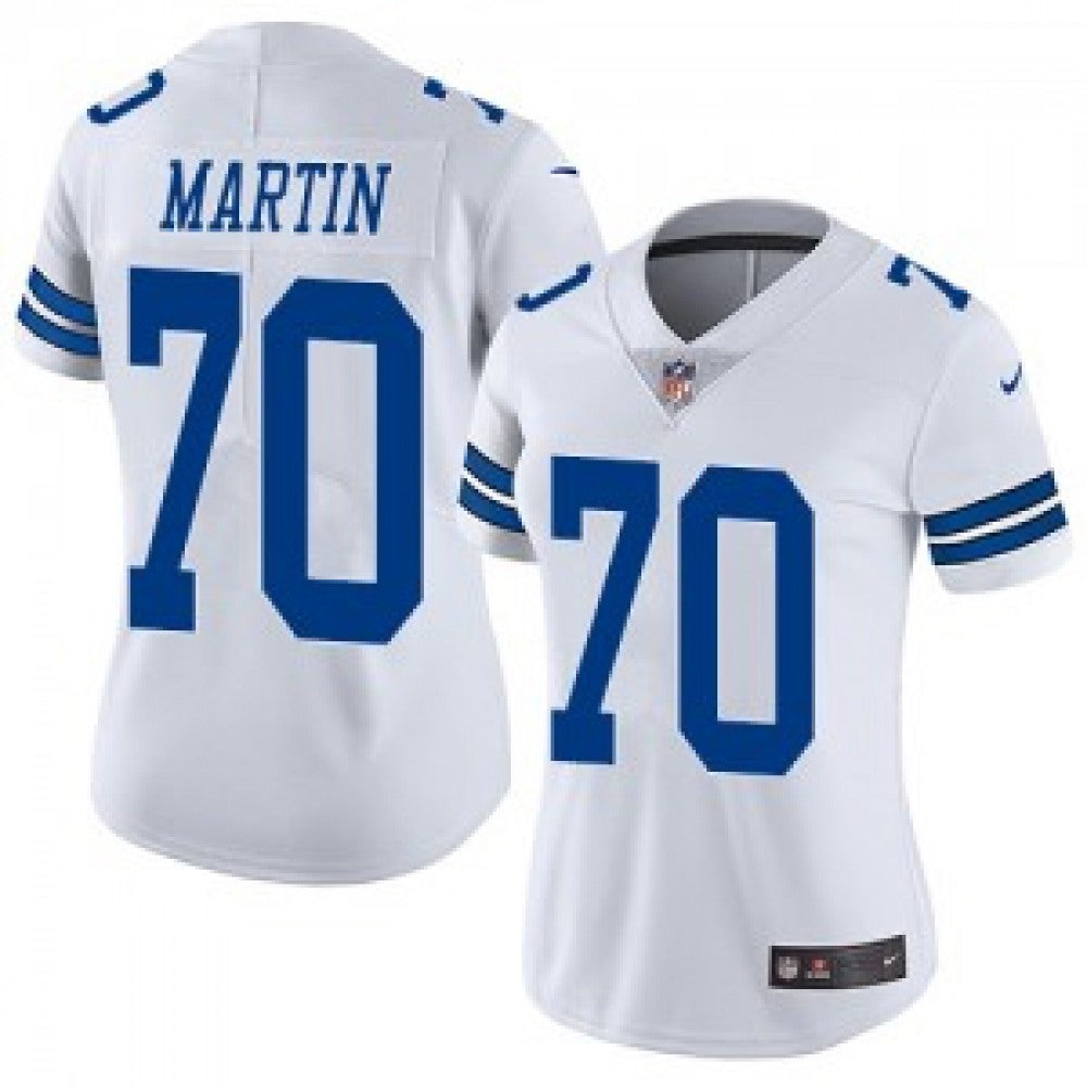 Women's Dallas Cowboys #70 Zack Martin White Vapor Untouchable Limited Stitched NFL Jersey(Run Small) 