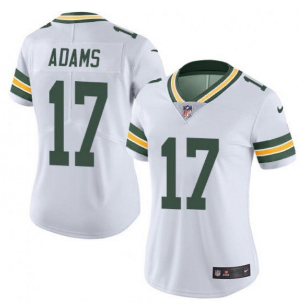 Women's Green Bay Packers #17 Davante Adams White Vapor Untouchable Limited Stitched Jersey(Run Small) 