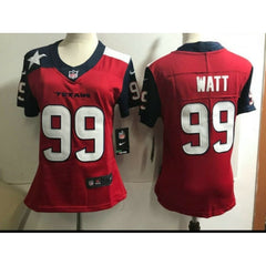 Women's Houston Texans #99 J.J. Watt Red Special Edition Stitched NFL Jersey(Run Small) 