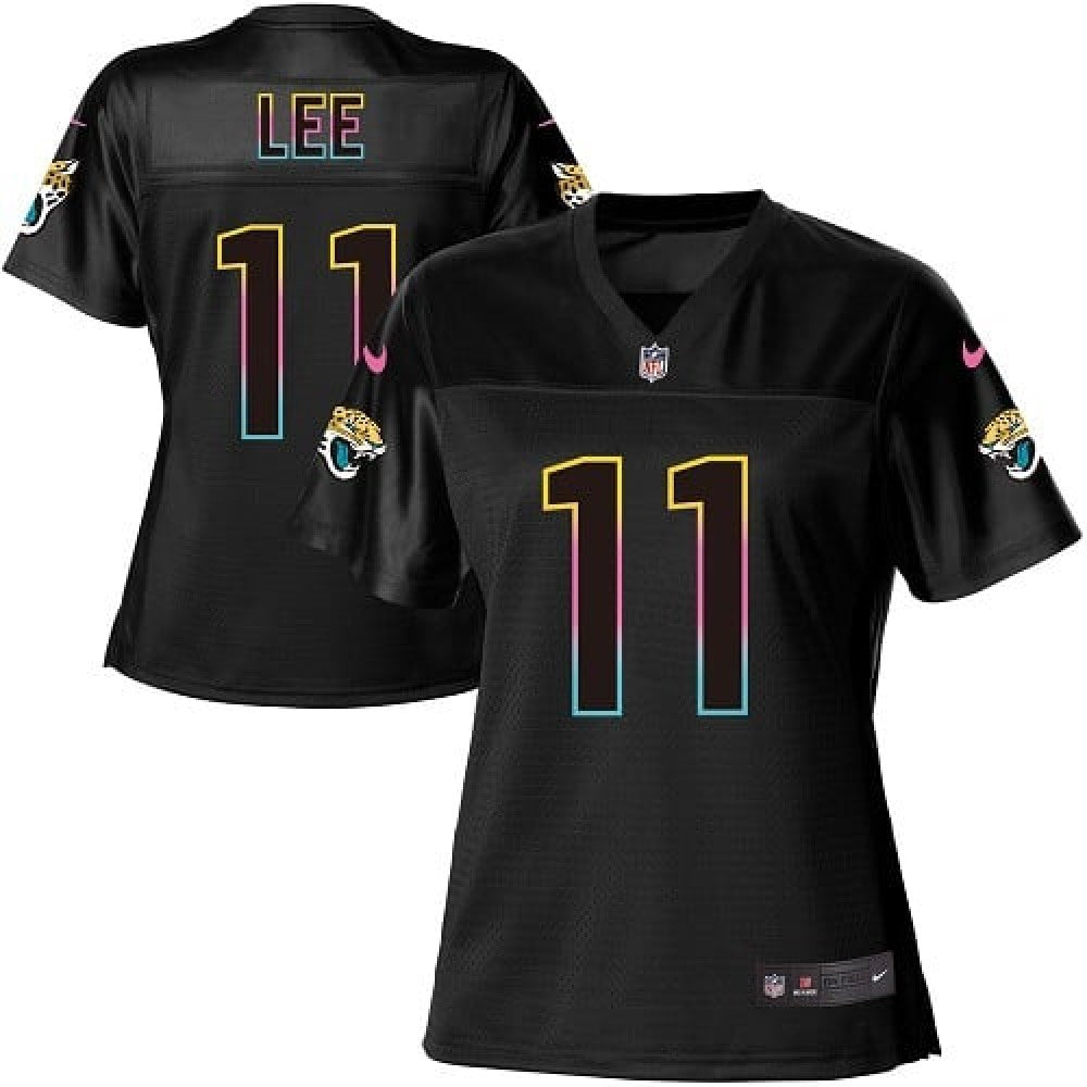 Women's Jacksonville Jaguars #11 Marqise Lee Black Stitched Jersey(Run Small) 
